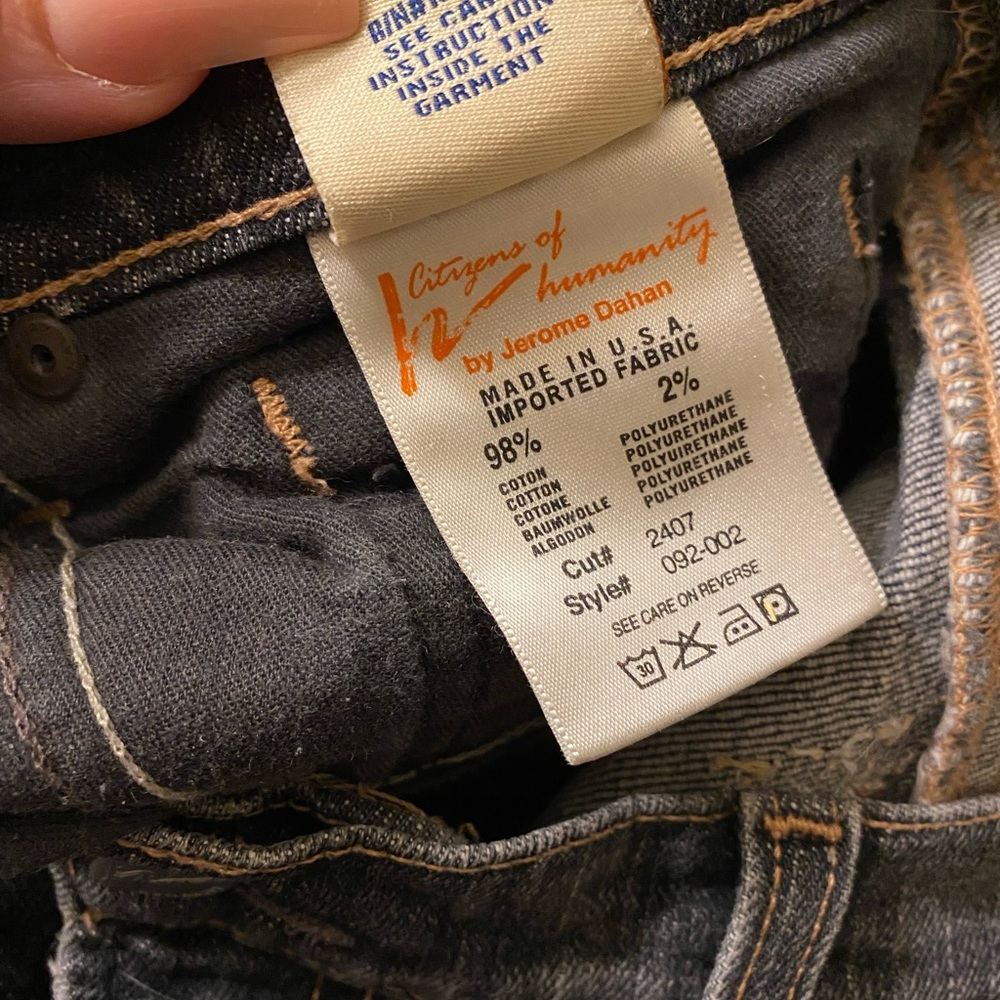✨HP✨VTG✨ Citizens of Humanity -31- Embroidered Low Rise Jeans - Picture 4 of 10